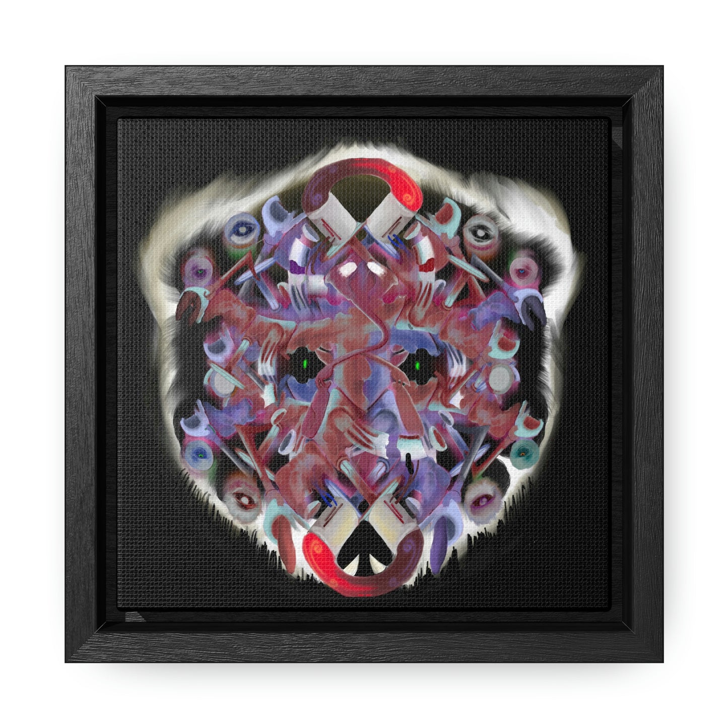 Interfaces Canvas Framed Print | Original Art | Bear Art