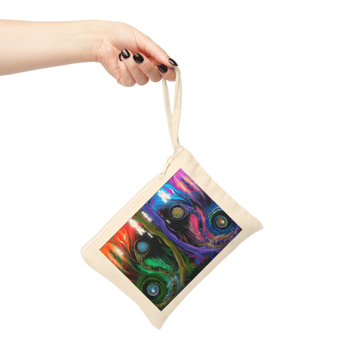 Deep In The Forest of Illusions Original Art Cotton Zipper Pouch