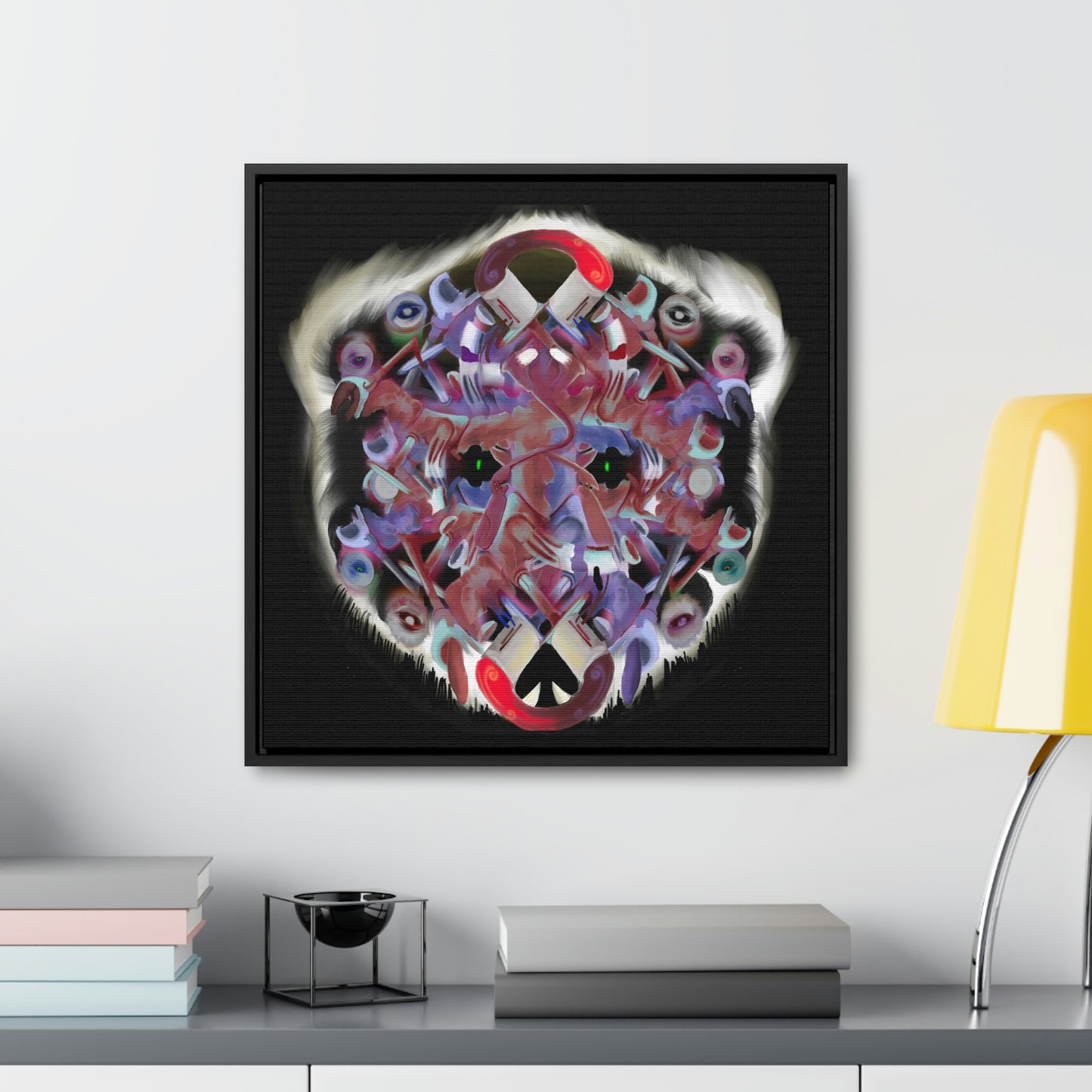 Interfaces Canvas Framed Print | Original Art | Bear Art