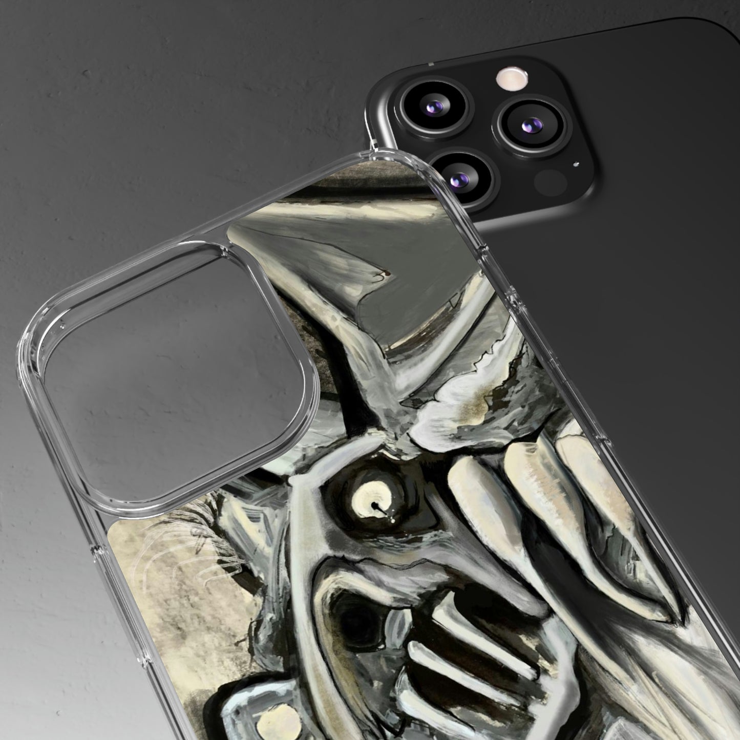 Terrified Clear Phone Case Case for iphone and Samsung