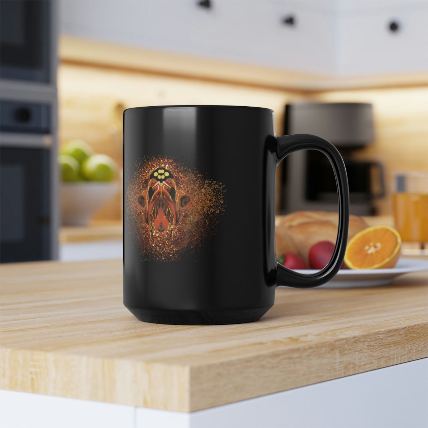 Fused Black Mug, 15oz