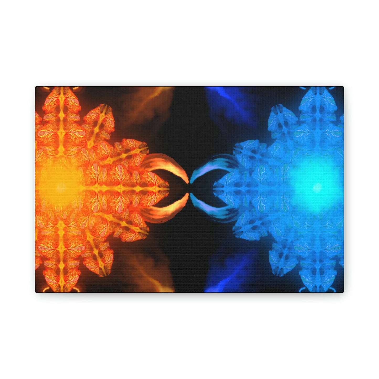 Fire & Ice on Stretched Canvas