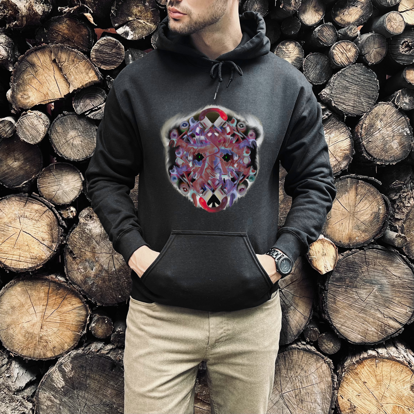 Interfaces Original Art Unisex Heavy Blend™ Hooded Sweatshirt