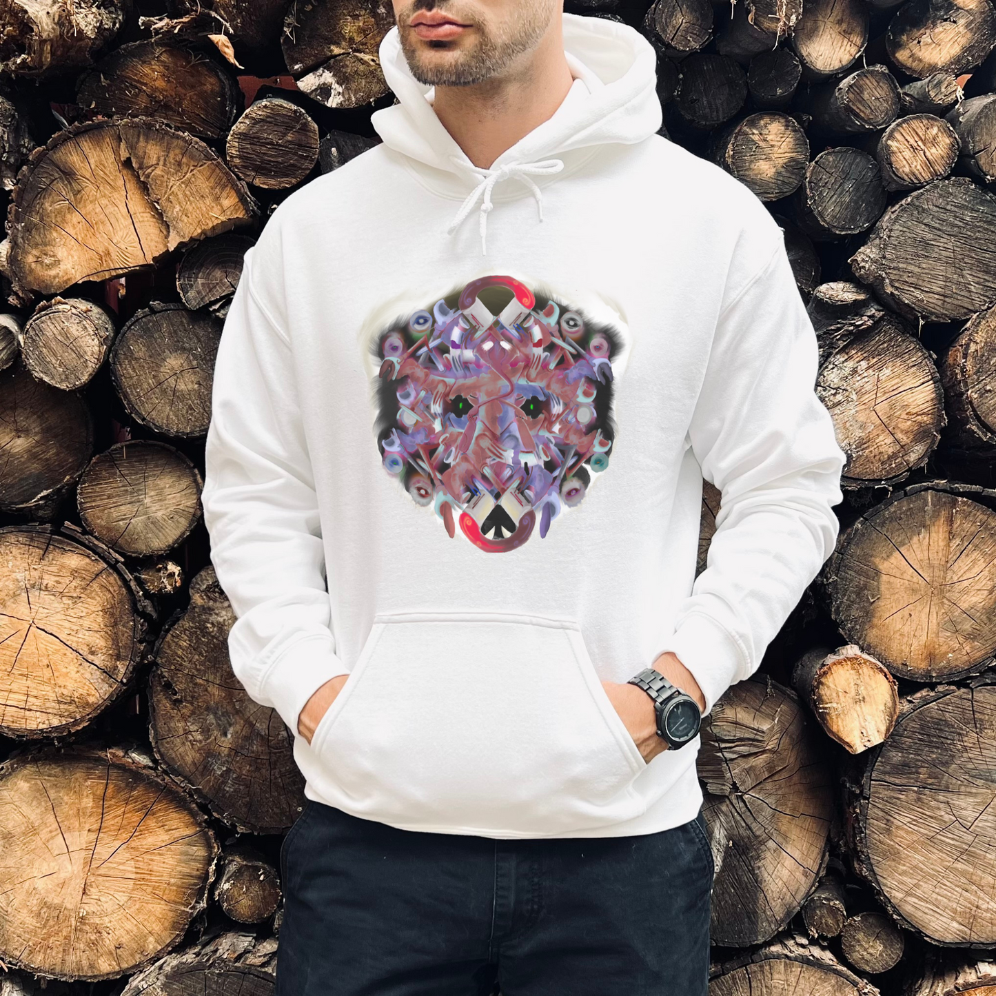 Interfaces Original Art Unisex Heavy Blend™ Hooded Sweatshirt