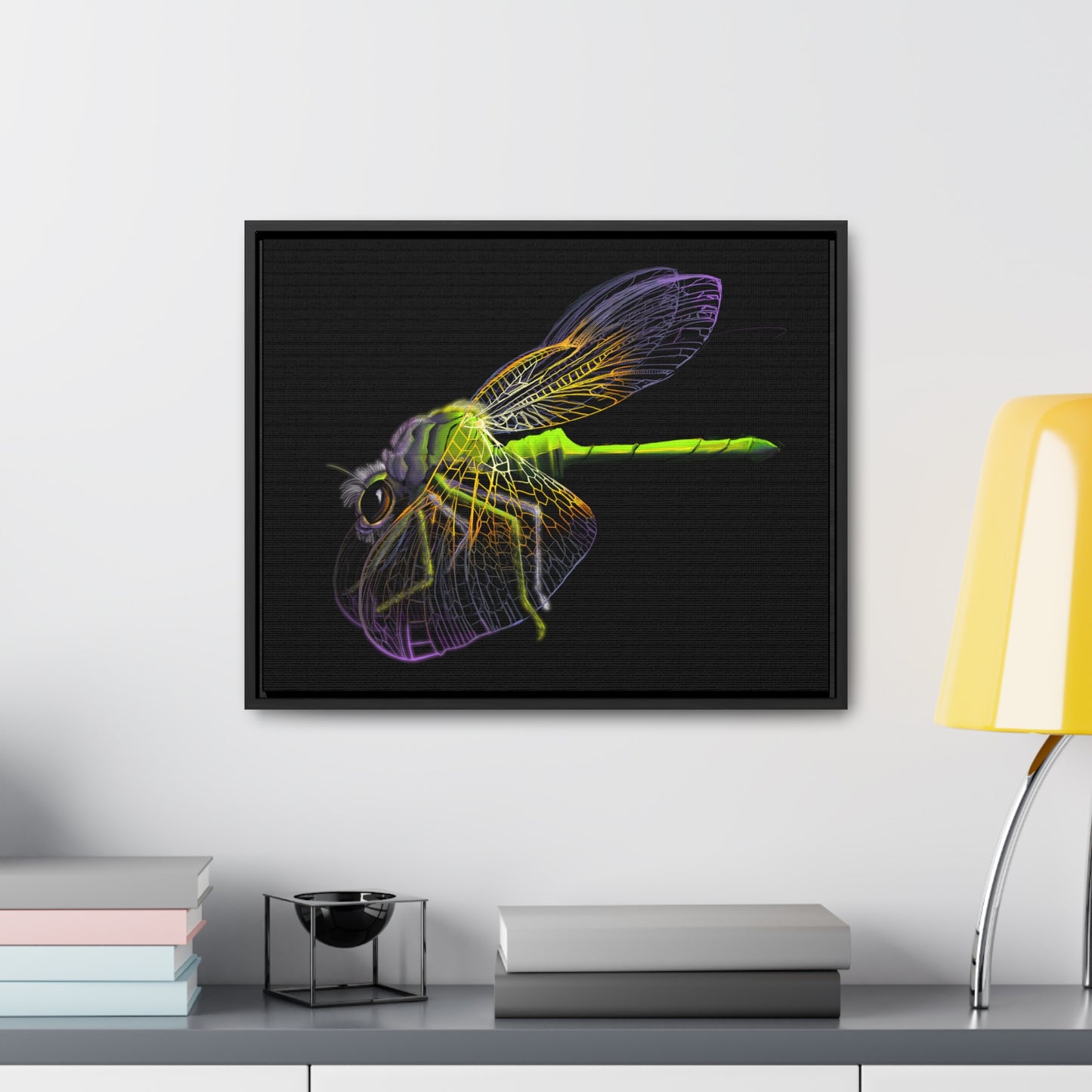 Dragonfly Gallery Canvas Wrap, Horizontal Frame