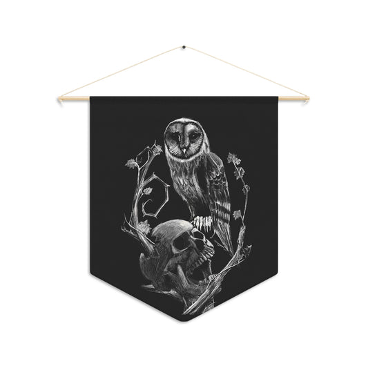Skull and Owl Pennant