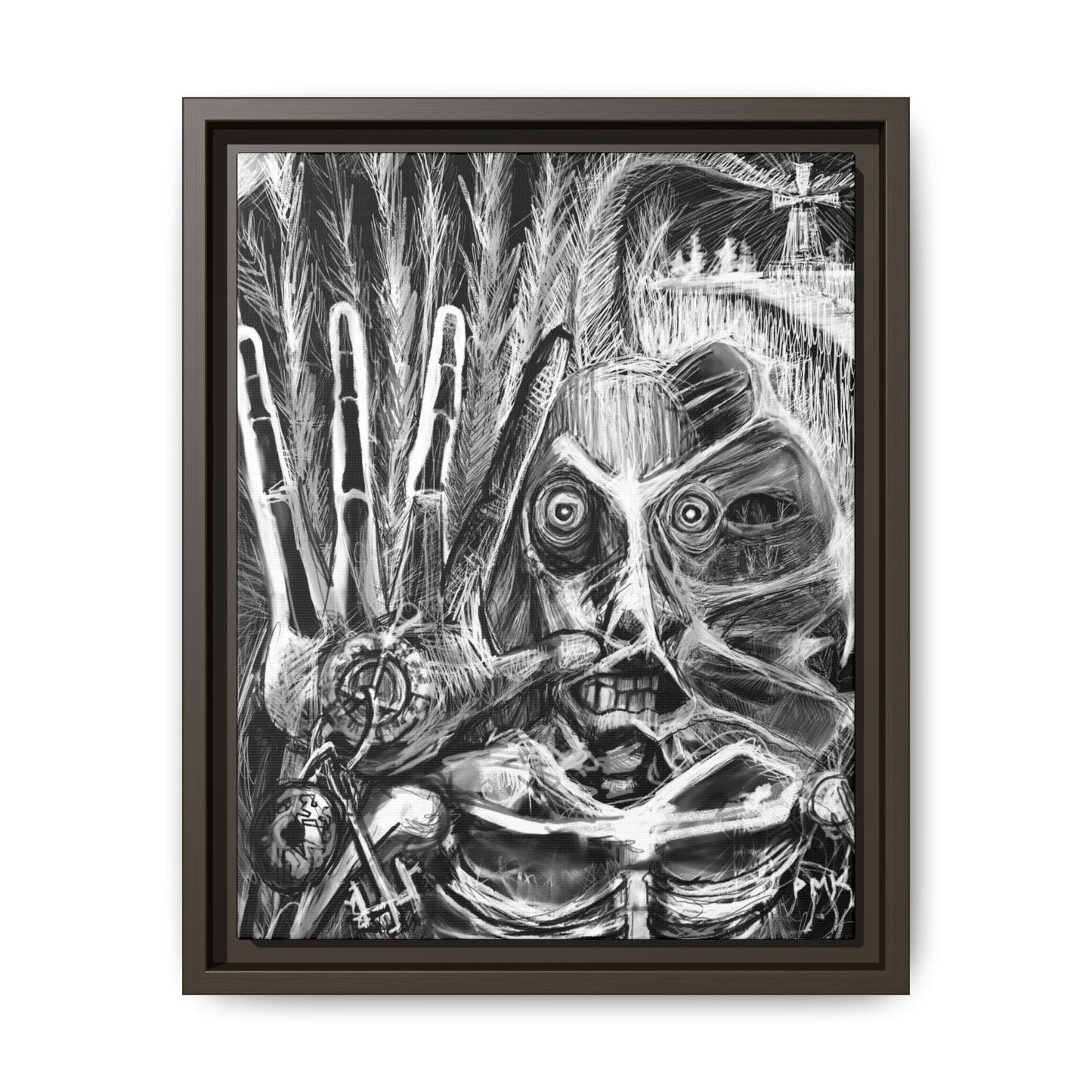 Dead Harvest Matte Canvas, Framed (Multi-color)