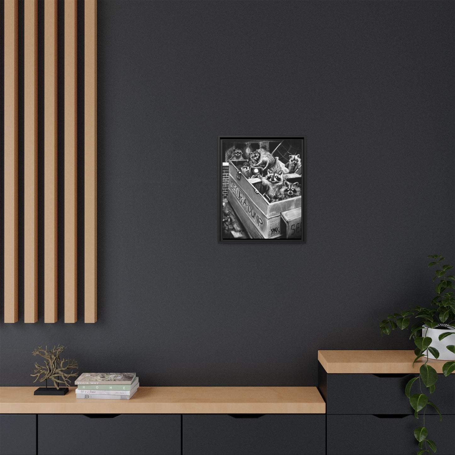 Caught! Matte Canvas, Framed