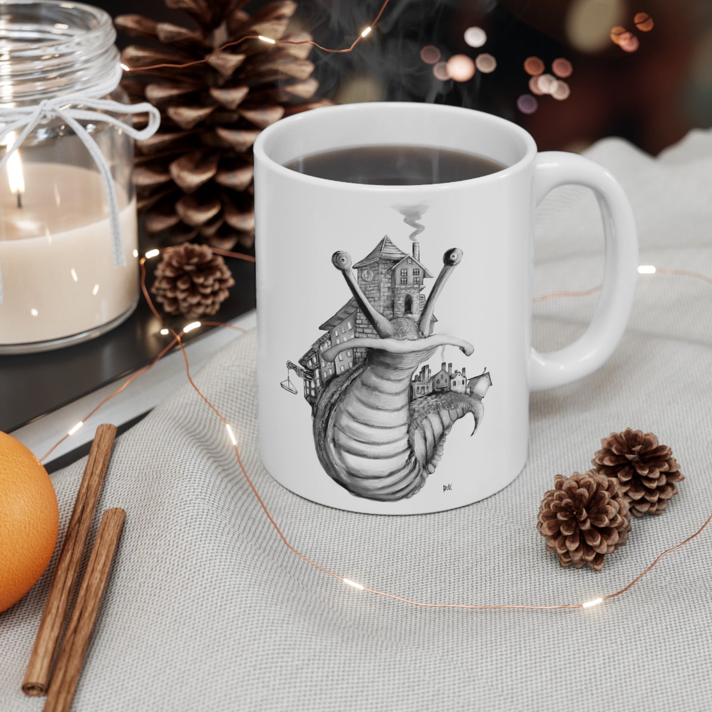 Snail Town Ceramic Mug