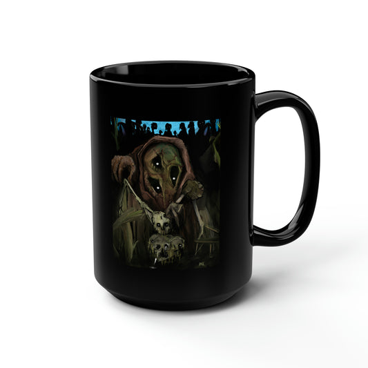 Bad Souls Become Good Puppets Black Mug, 15oz