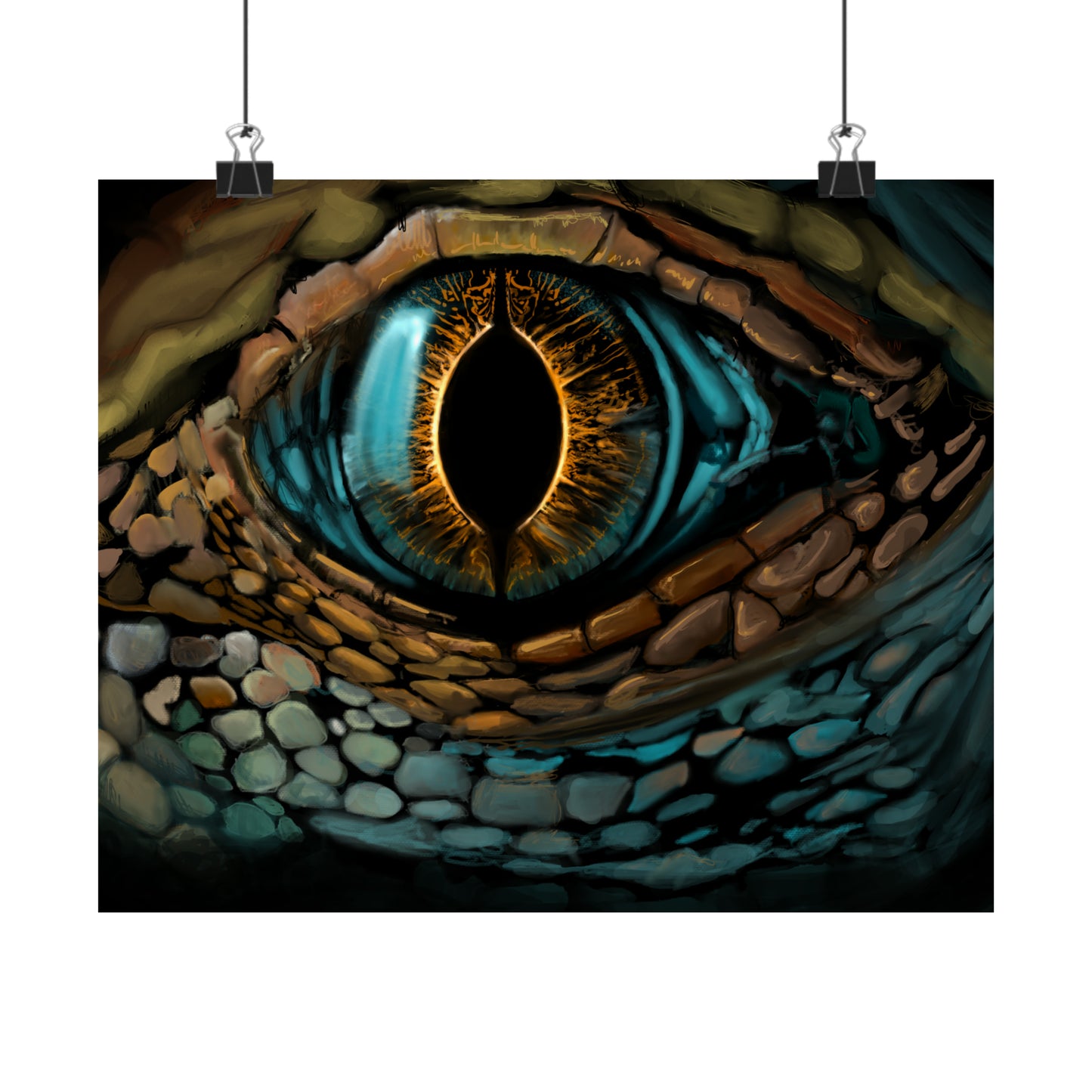 Ancient Eye Matte Horizontal Poster