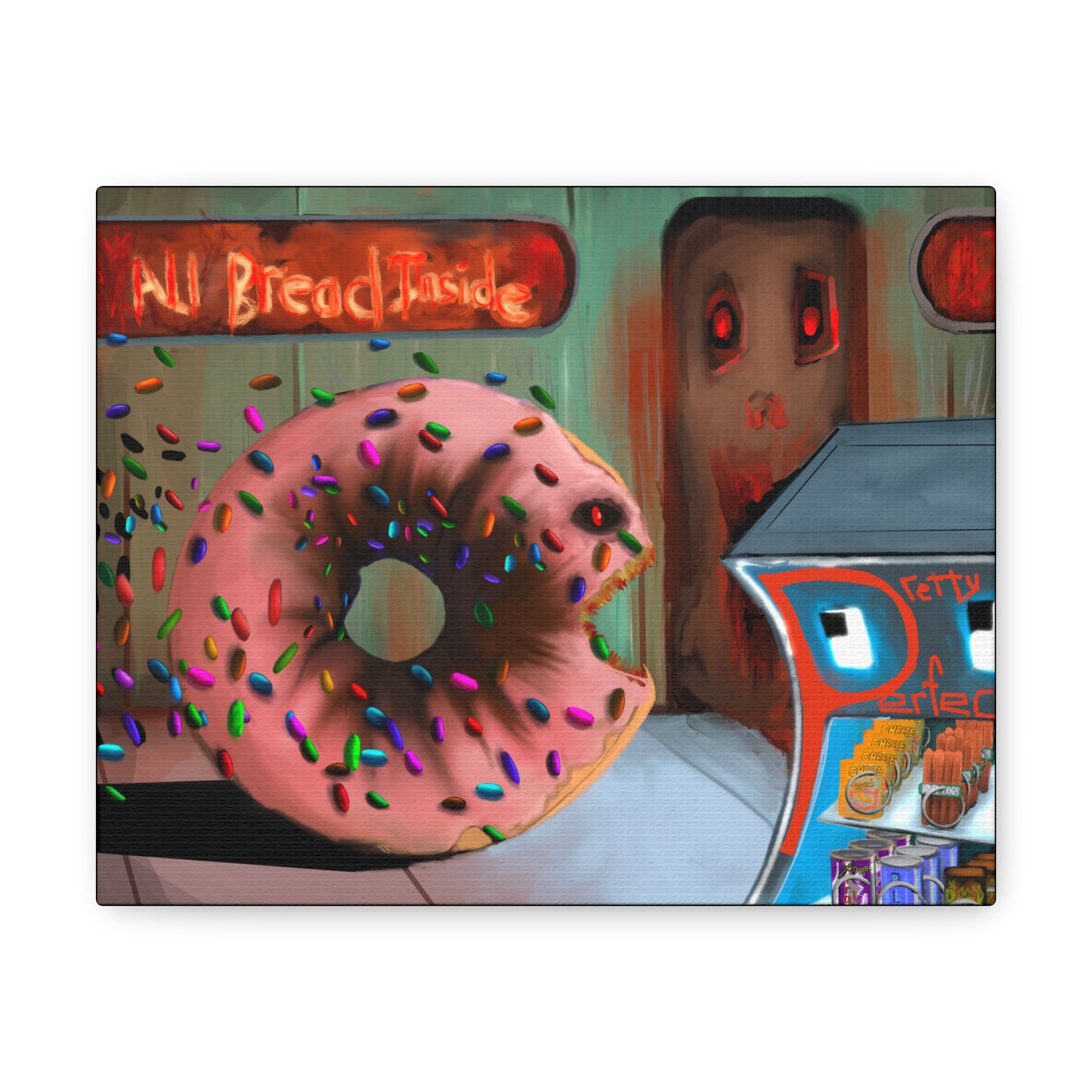 Baaad Donut! Canvas Gallery Wrap