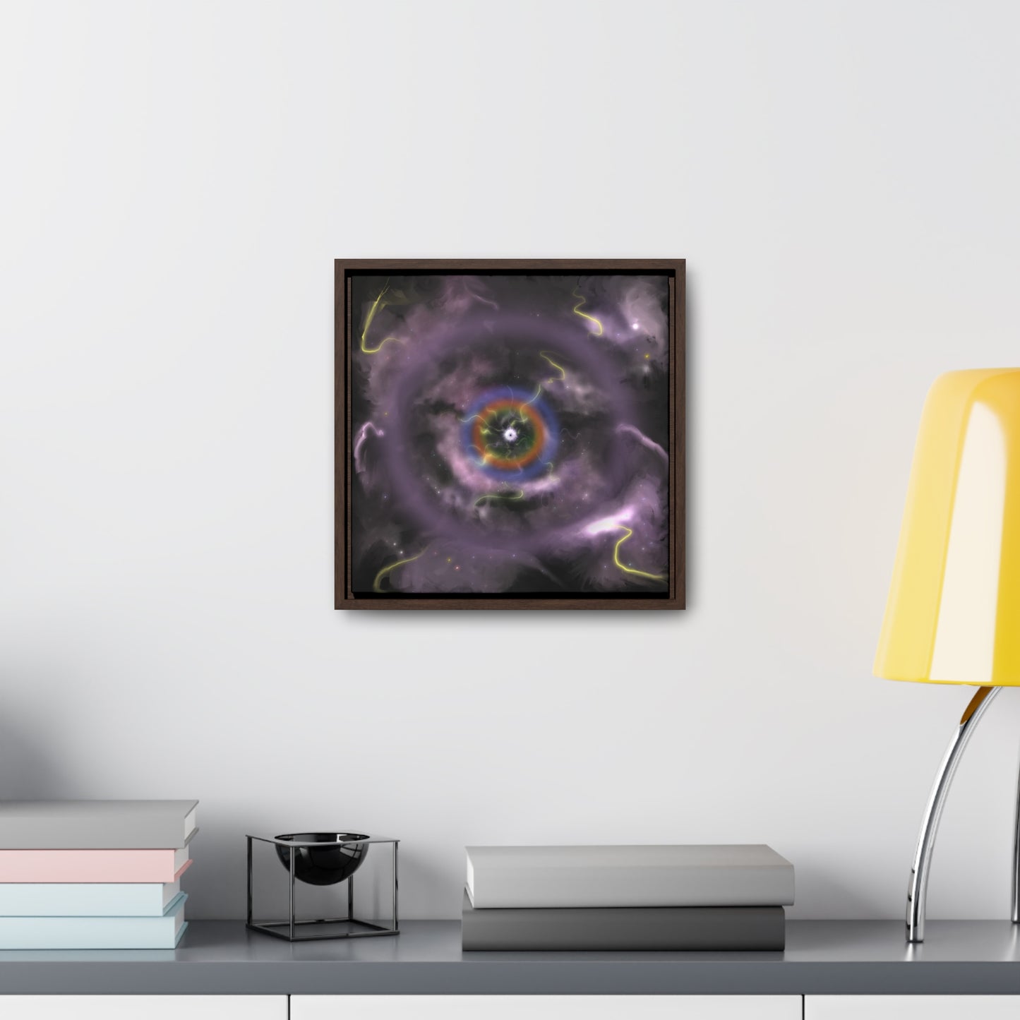 Eye of the Nebula Gallery Canvas Wrap With Square Frame