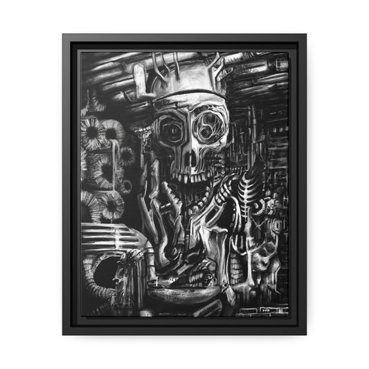 Biomechanical Mass Matte Canvas, Black Frame