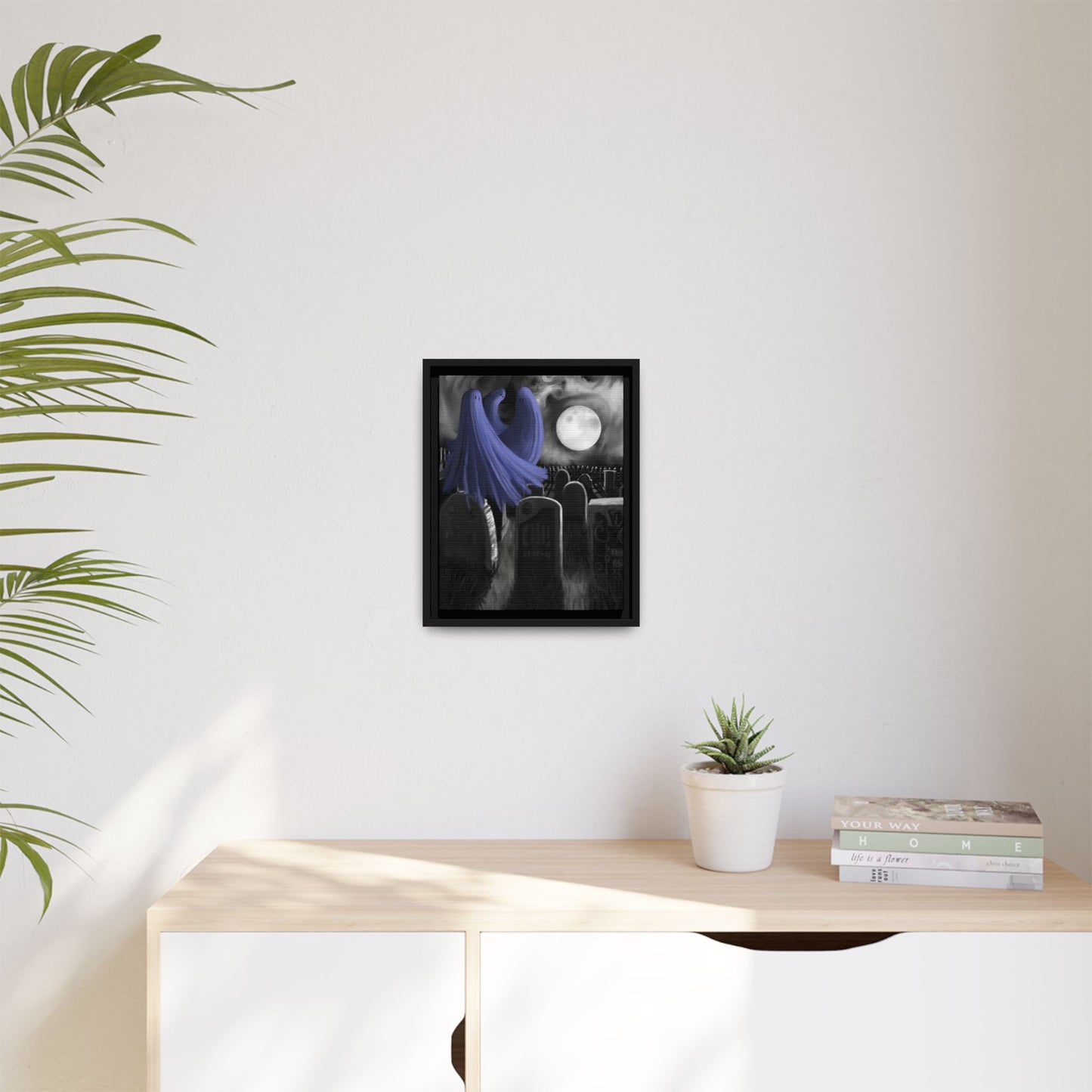 A Dance In The Moonlight Matte Canvas, Framed