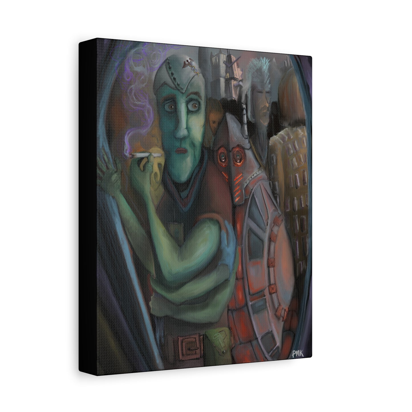 Smoke Break Matte Canvas, Stretched, 1.25"