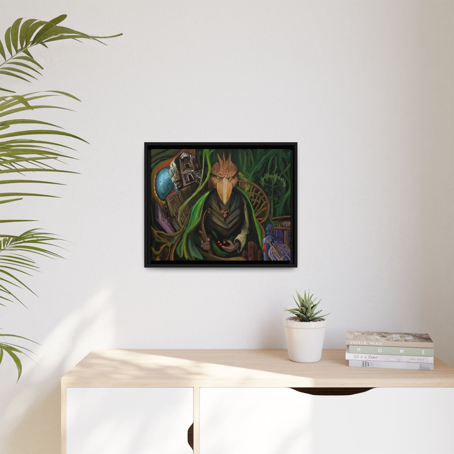 The Game Master Matte Canvas, Framed