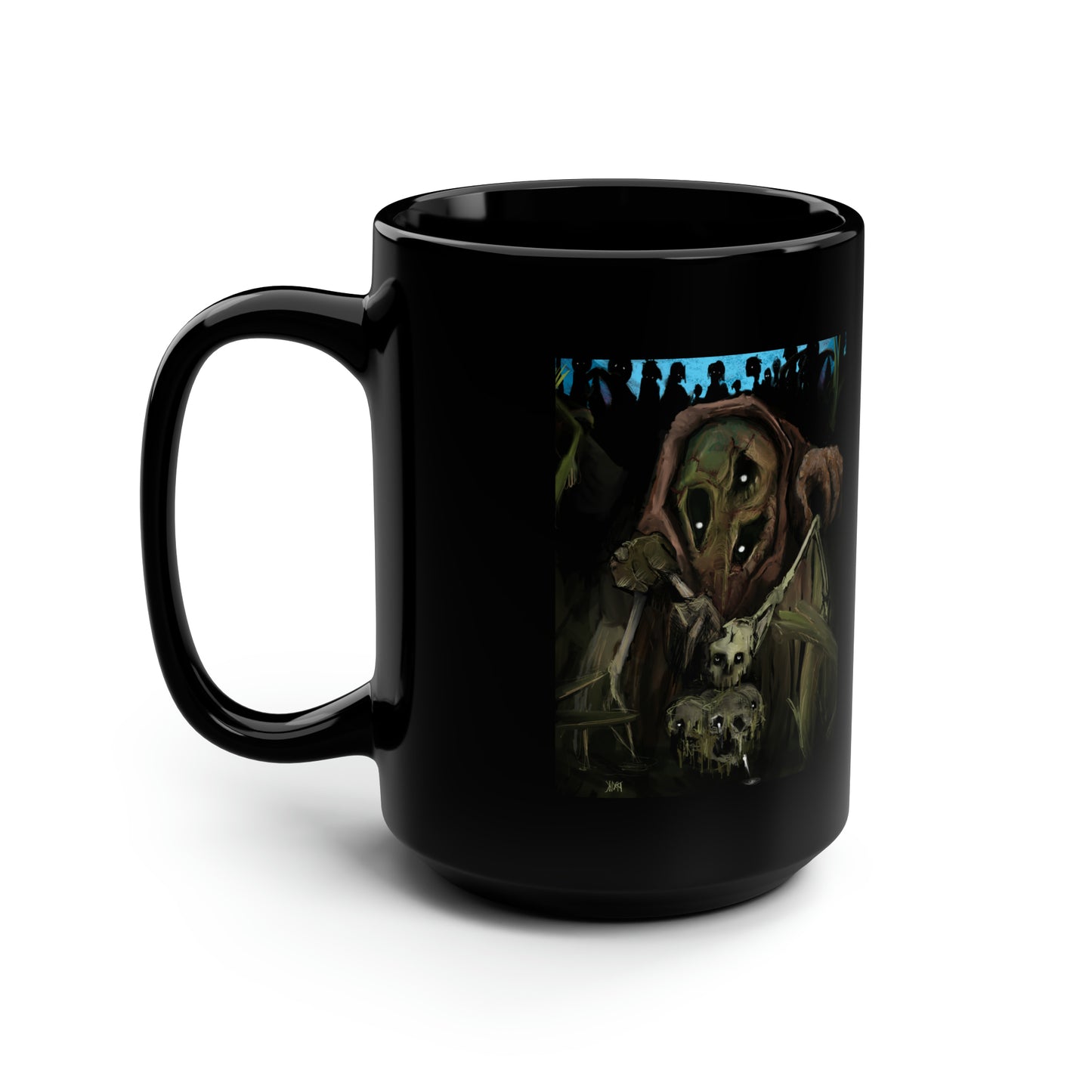 Bad Souls Become Good Puppets Black Mug, 15oz