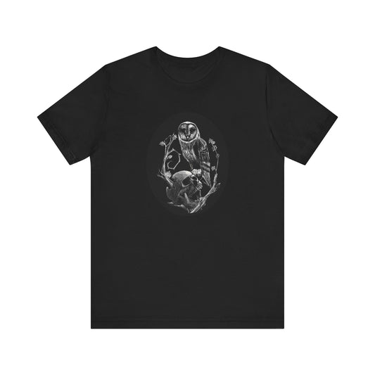 Skull and Owl Unisex Jersey Short Sleeve Tee