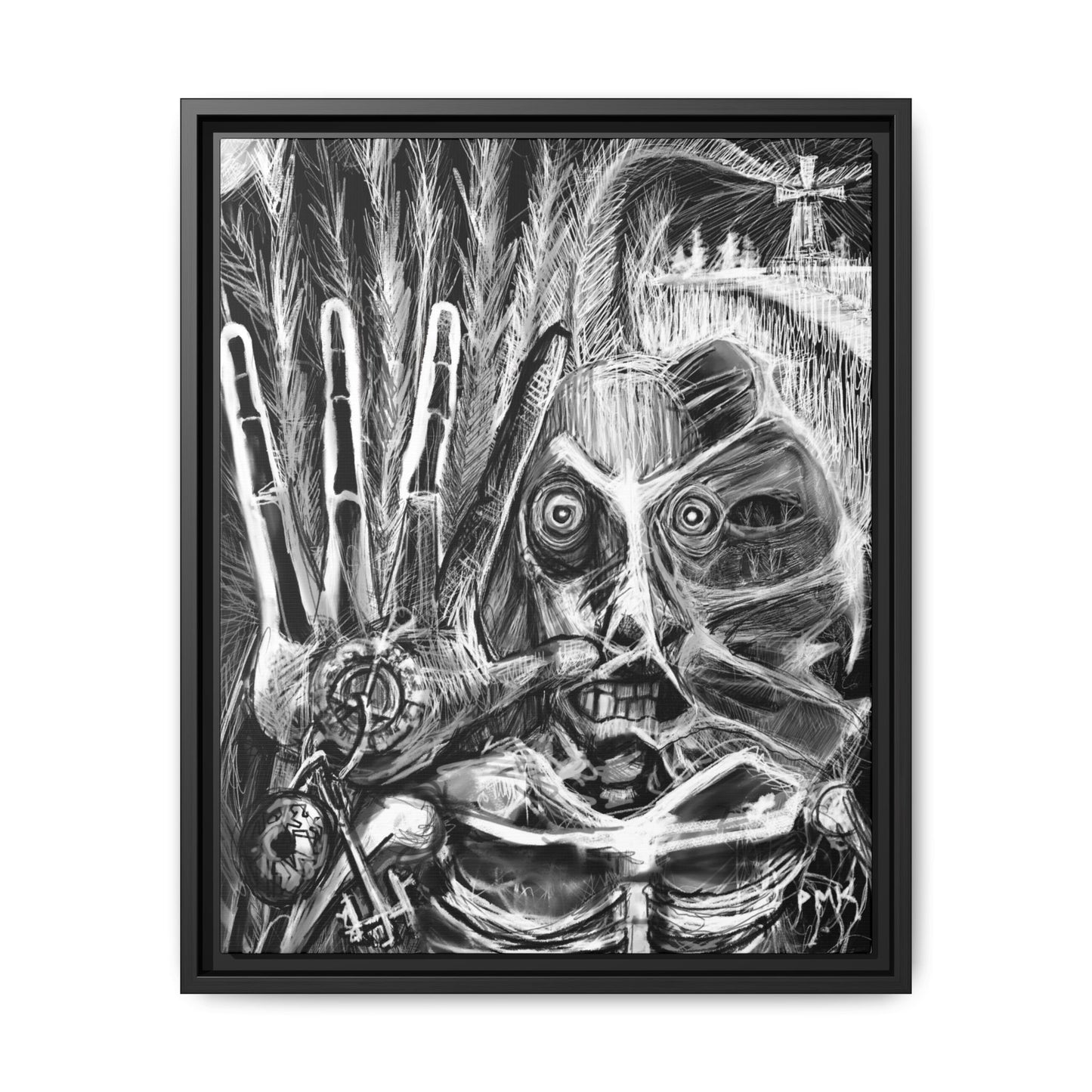 Dead Harvest Matte Canvas, Framed (Multi-color)