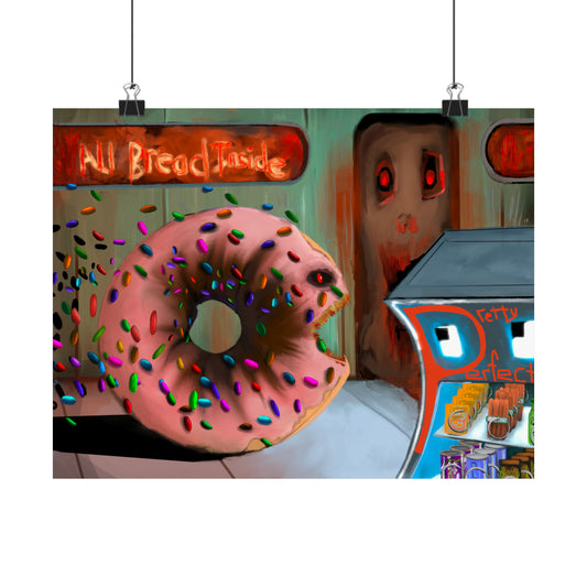 Baaad Donut! Matte Poster