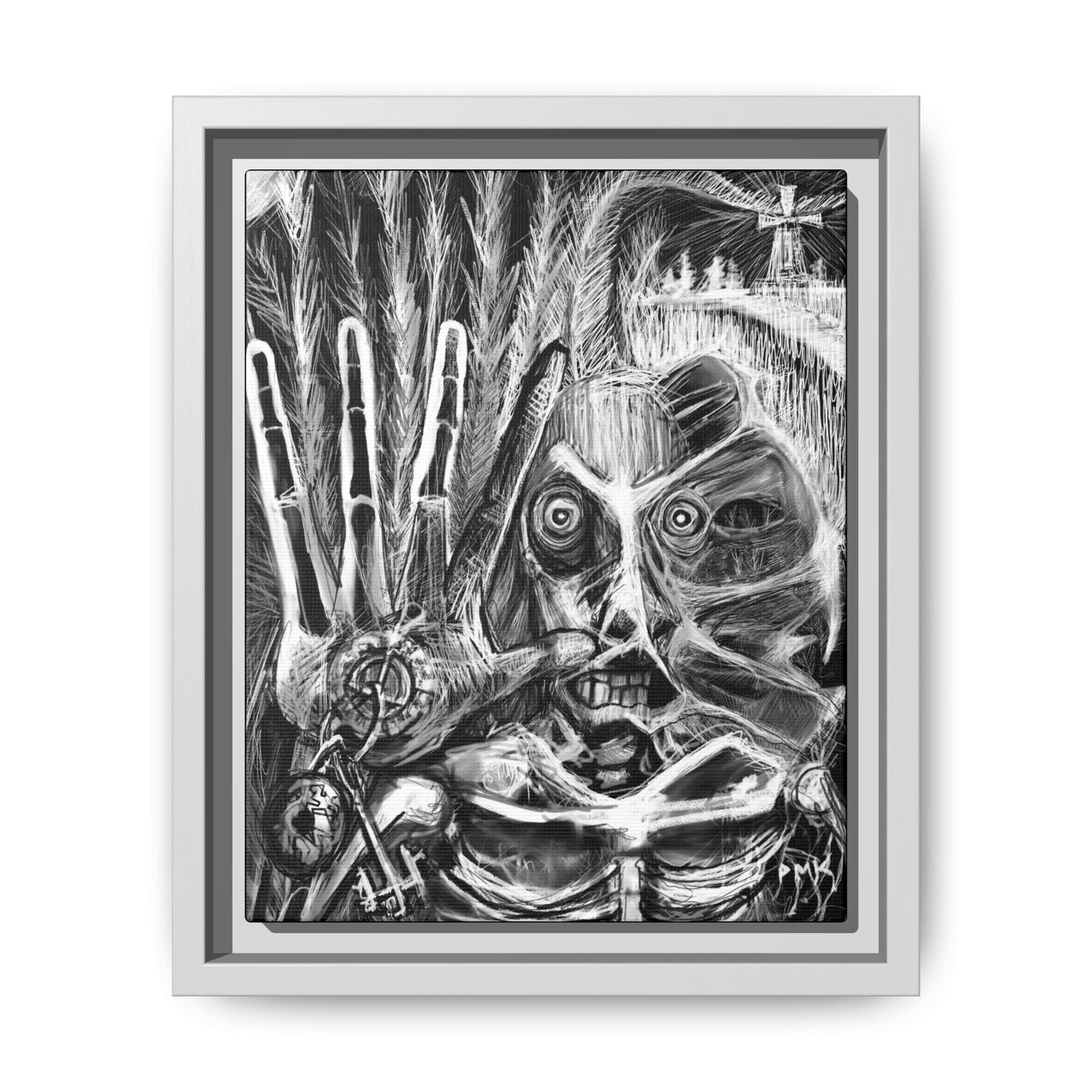 Dead Harvest Matte Canvas, Framed (Multi-color)