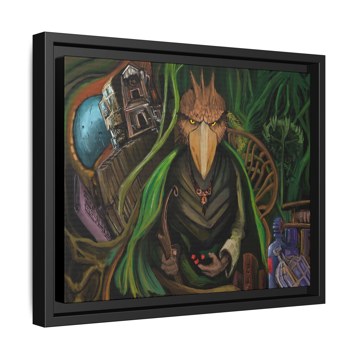 The Game Master Matte Canvas, Framed