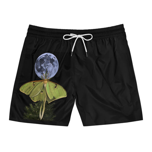 Luna Moth Men's Mid-Length Swim Shorts