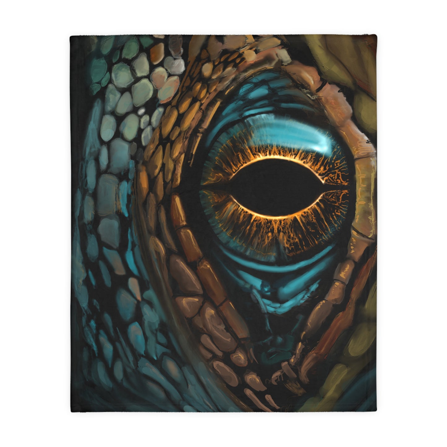 Ancient Eye Velveteen Minky Blanket (Two-sided print)