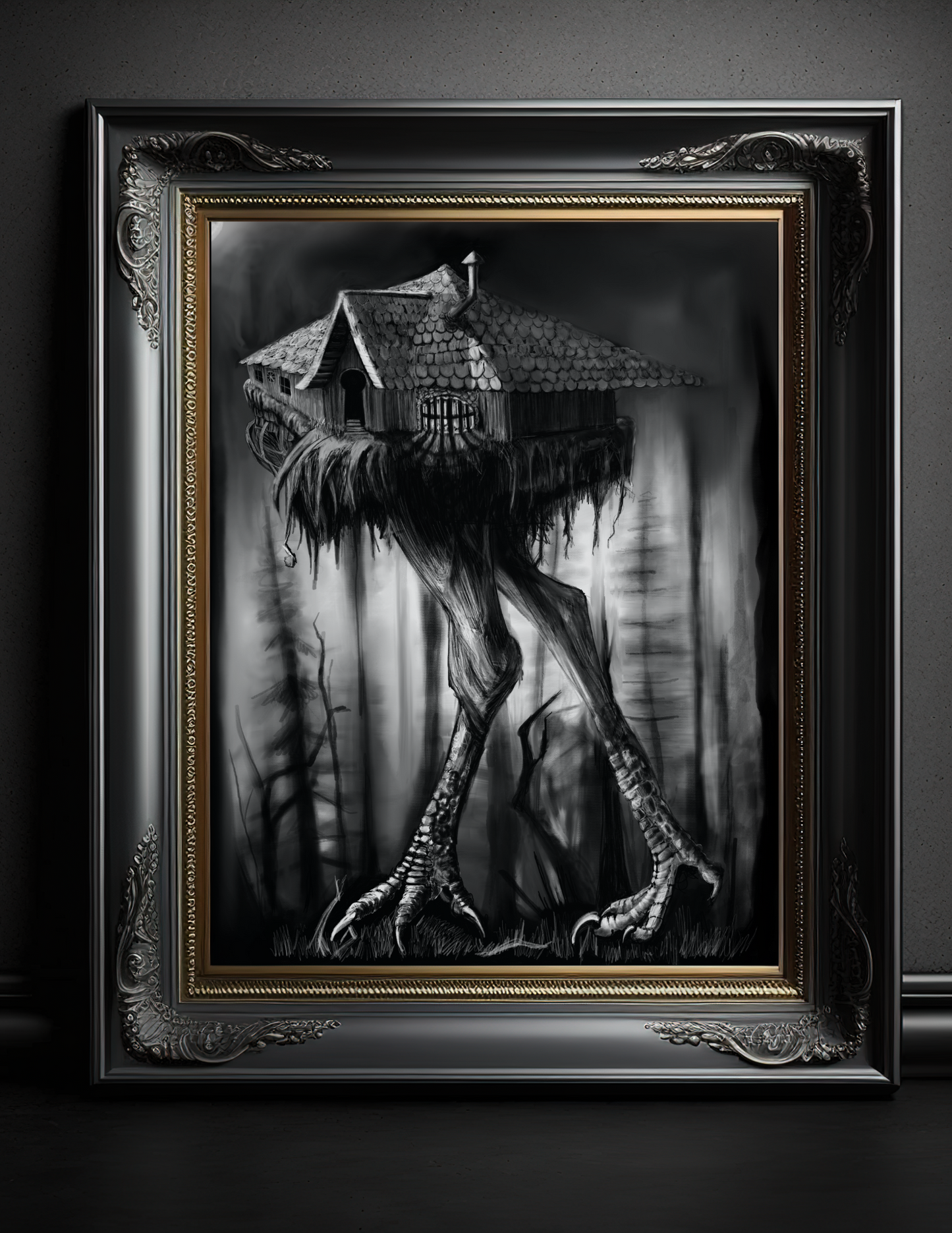 Baba Yaga's Cabin Art Print
