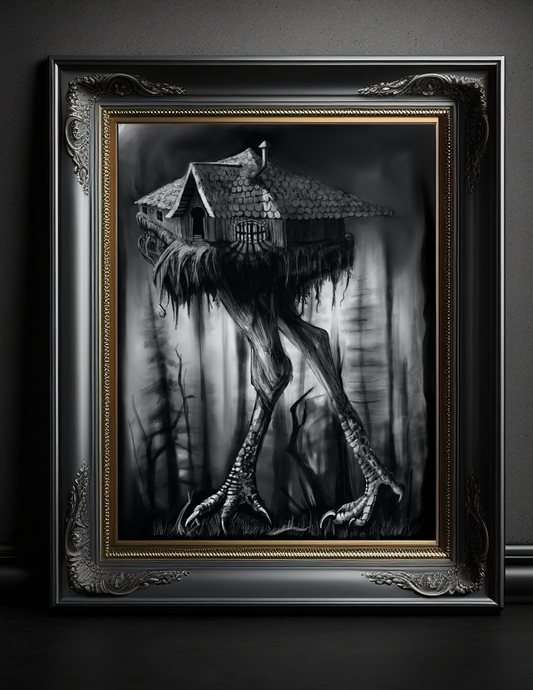 Baba Yaga's Cabin Art Print