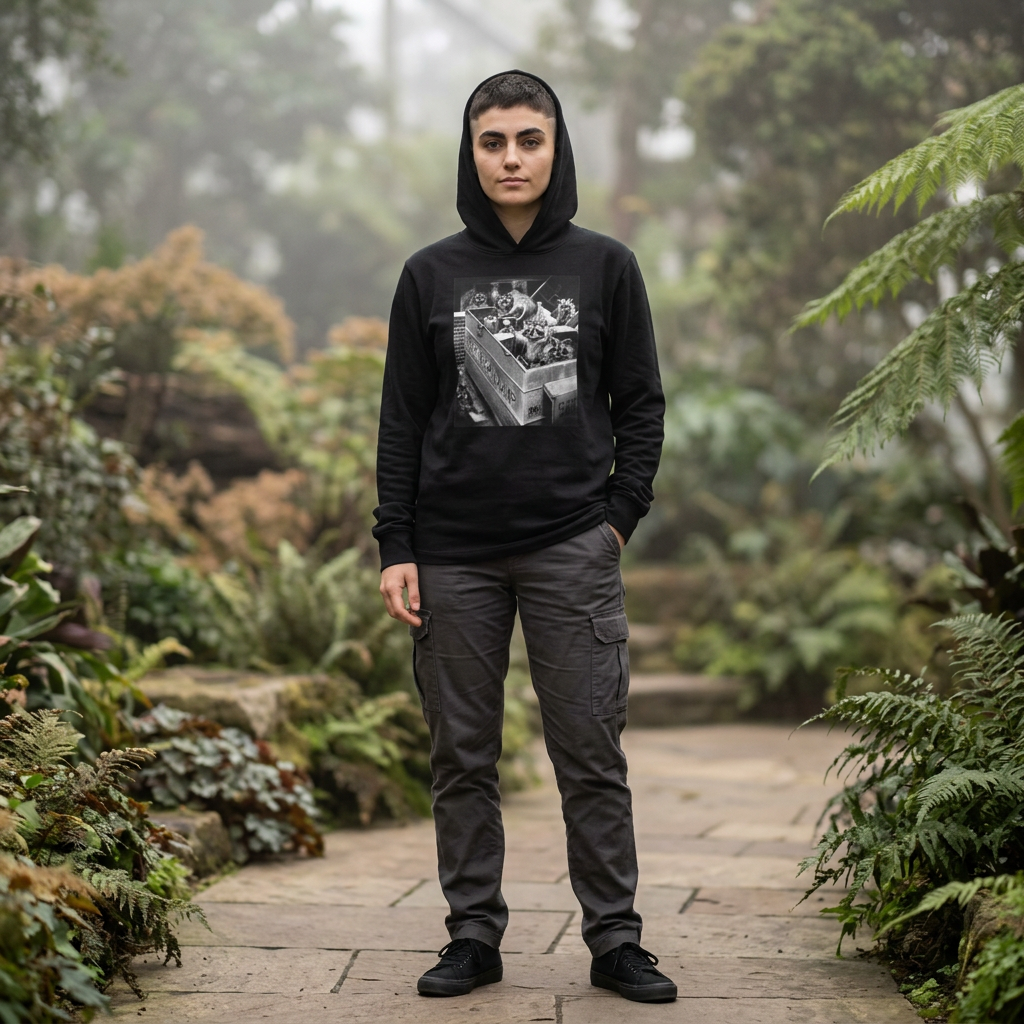 Caught! Unisex Hooded Long Sleeve Tee