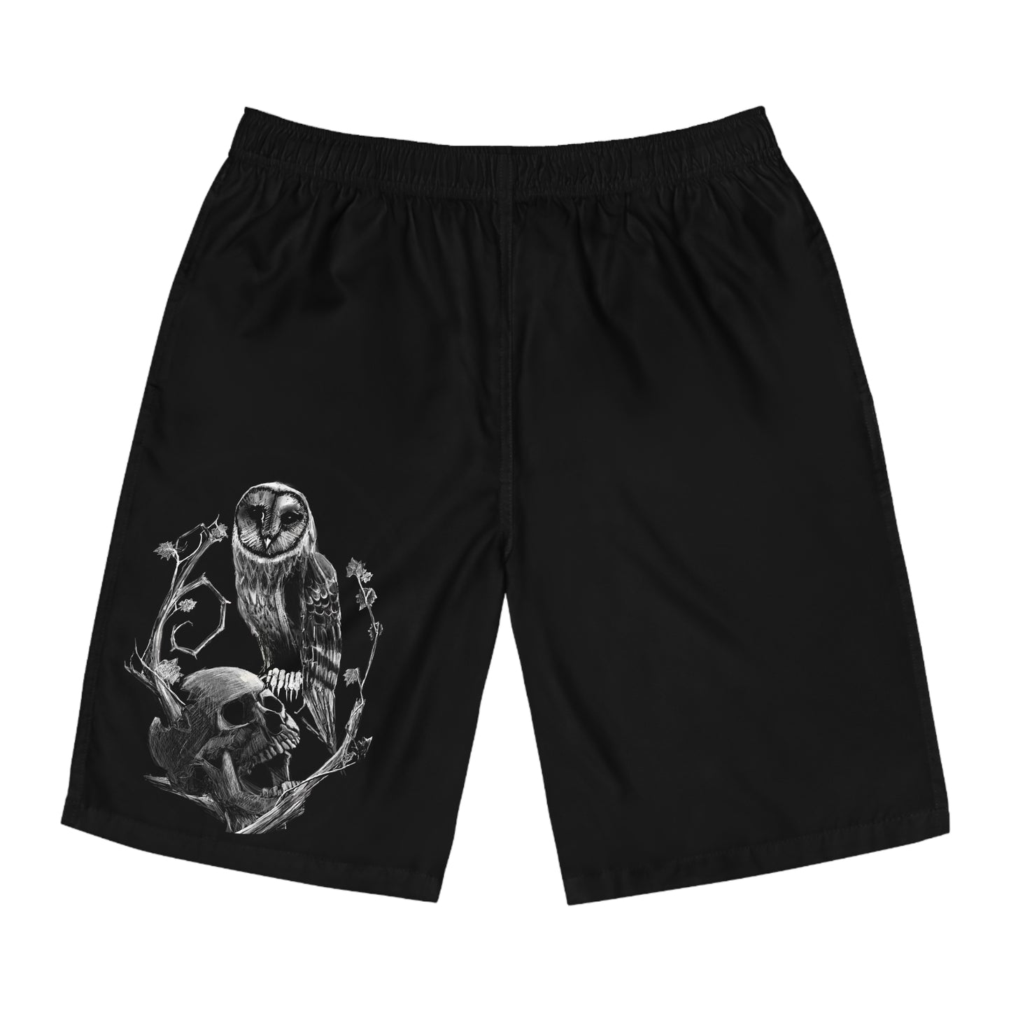 Skull and Owl Men's Board Shorts