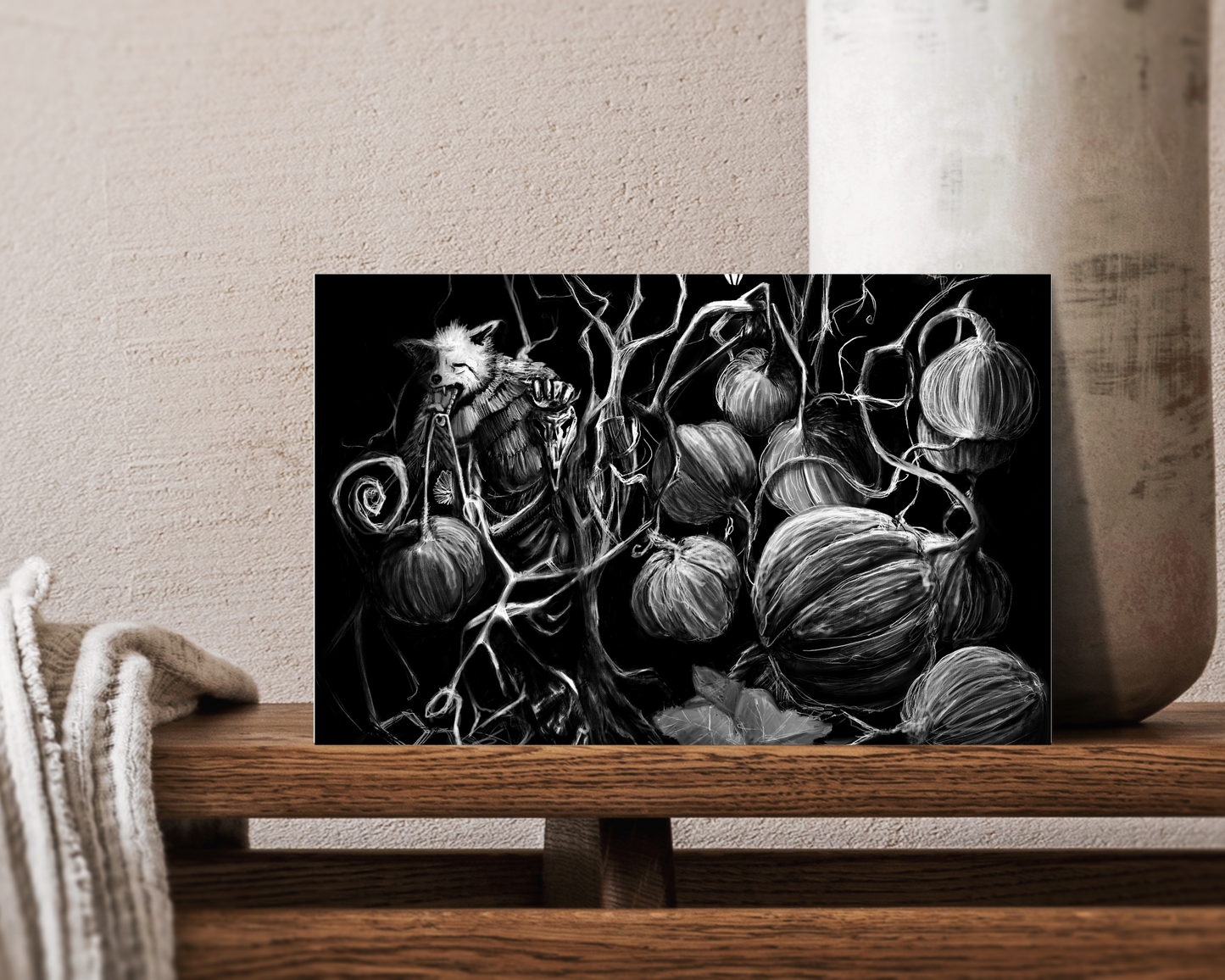 Pumpkin Tree Art Print