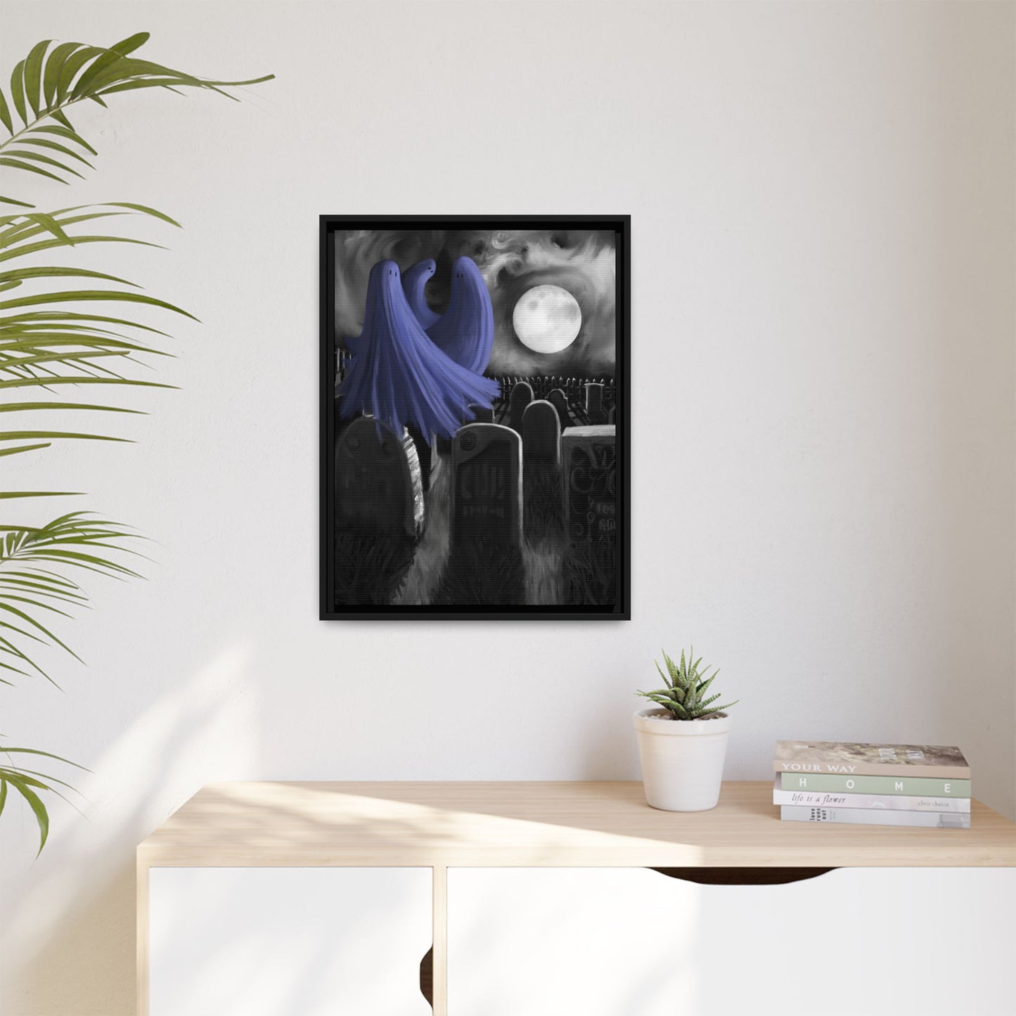 A Dance In The Moonlight Matte Canvas, Framed