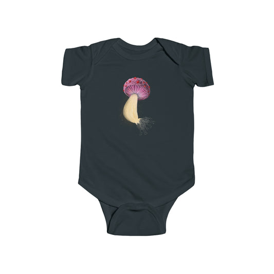 Mushroom with Spores Infant Fine Jersey Bodysuit