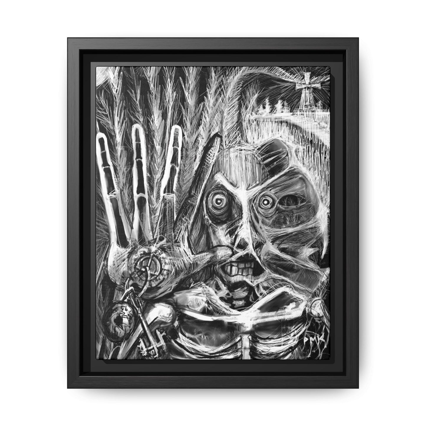 Dead Harvest Matte Canvas, Framed (Multi-color)