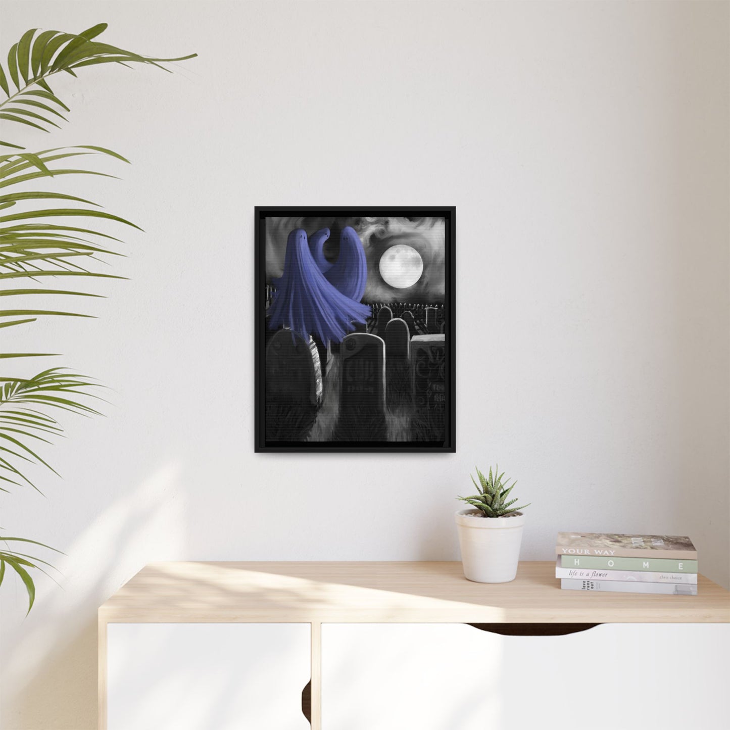 A Dance In The Moonlight Matte Canvas, Framed