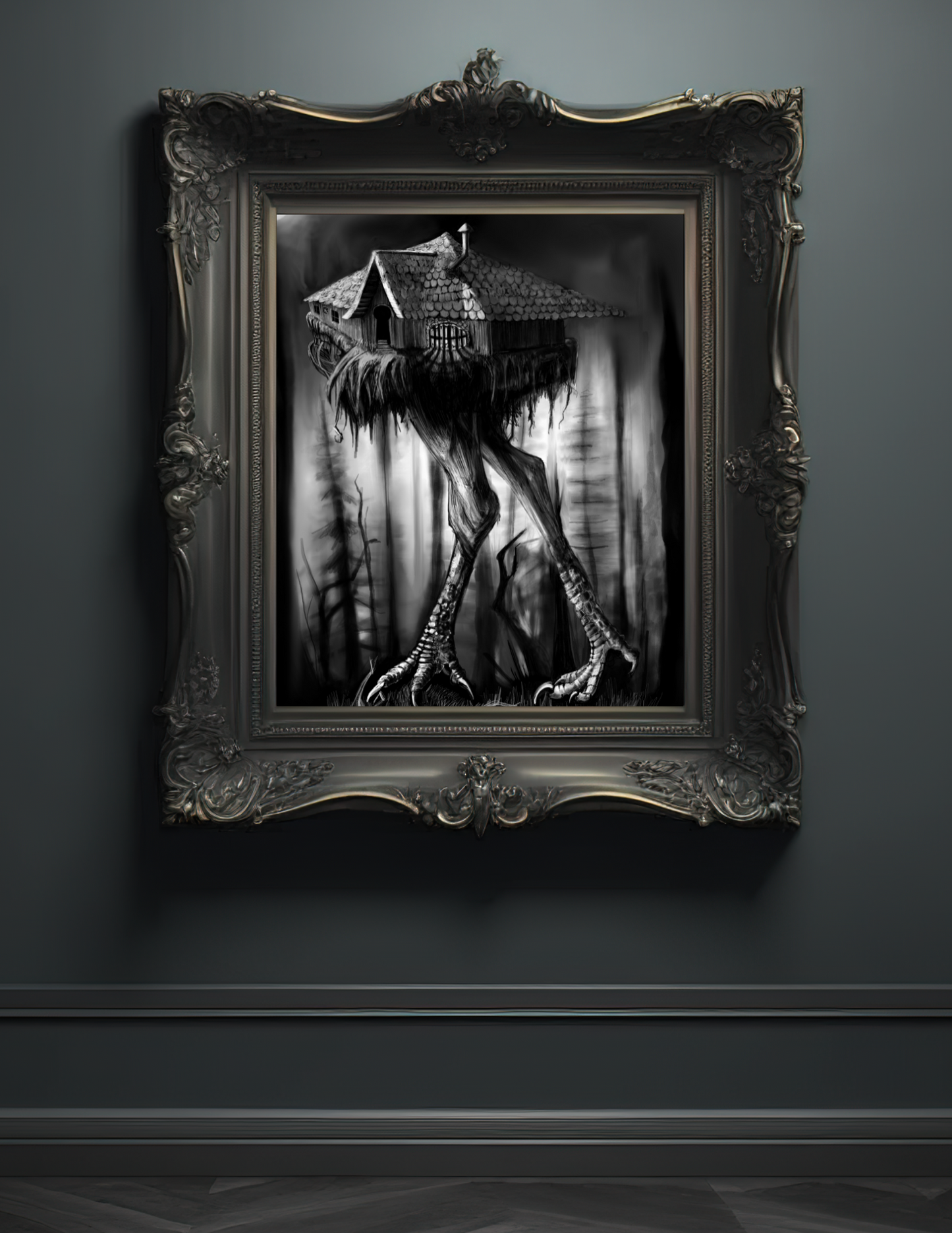 Baba Yaga's Cabin Art Print