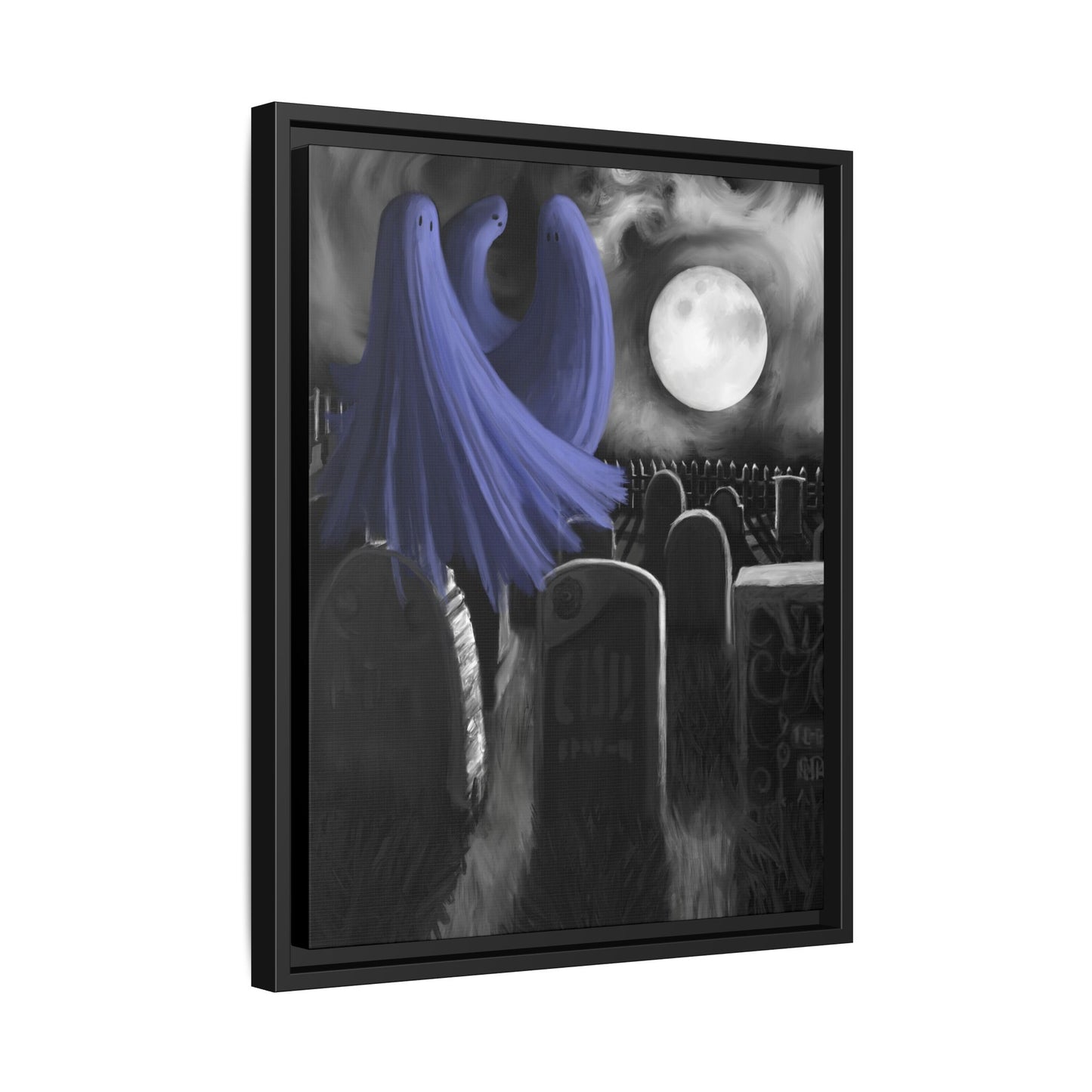 A Dance In The Moonlight Matte Canvas, Framed