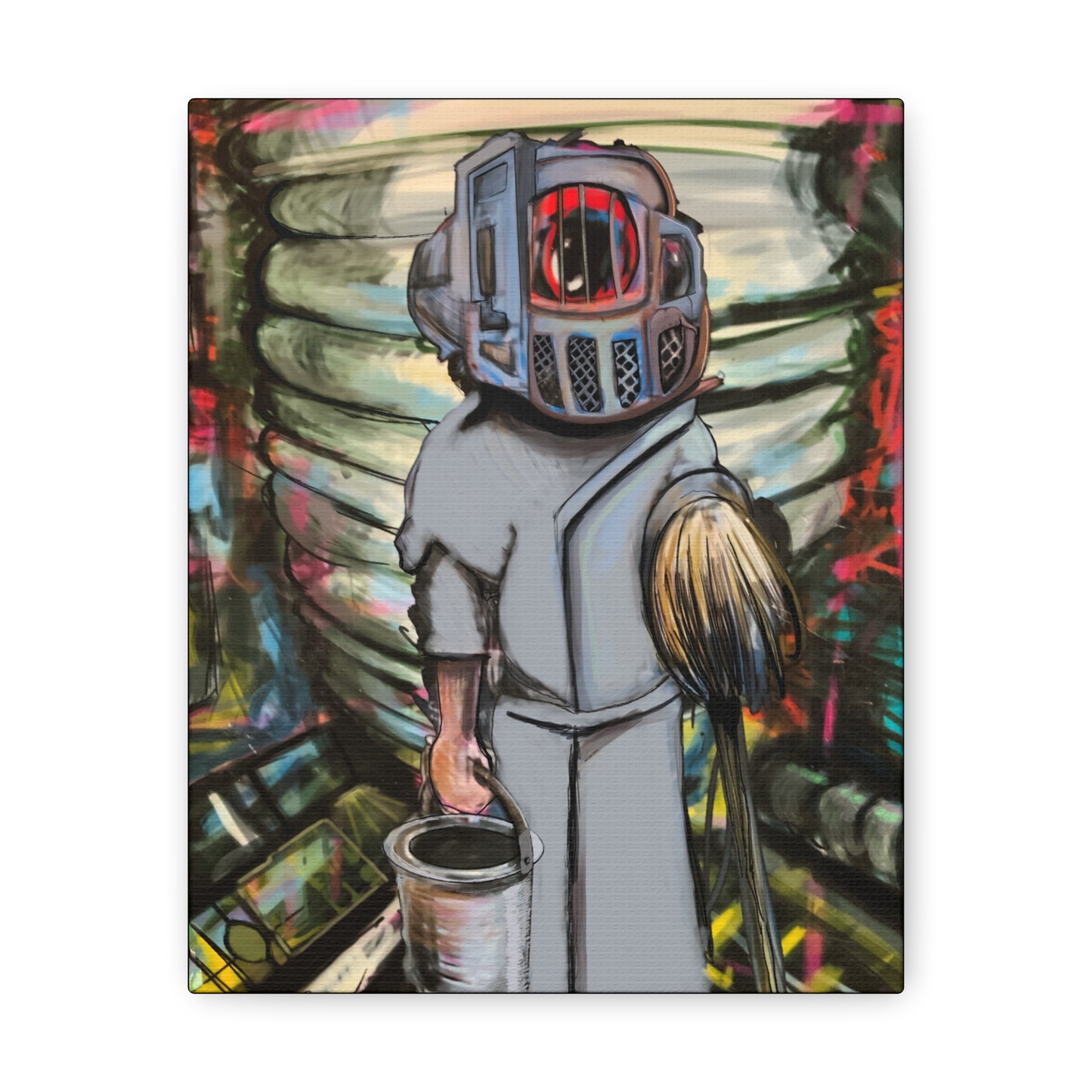 Space Janitor Canvas Gallery Wrap