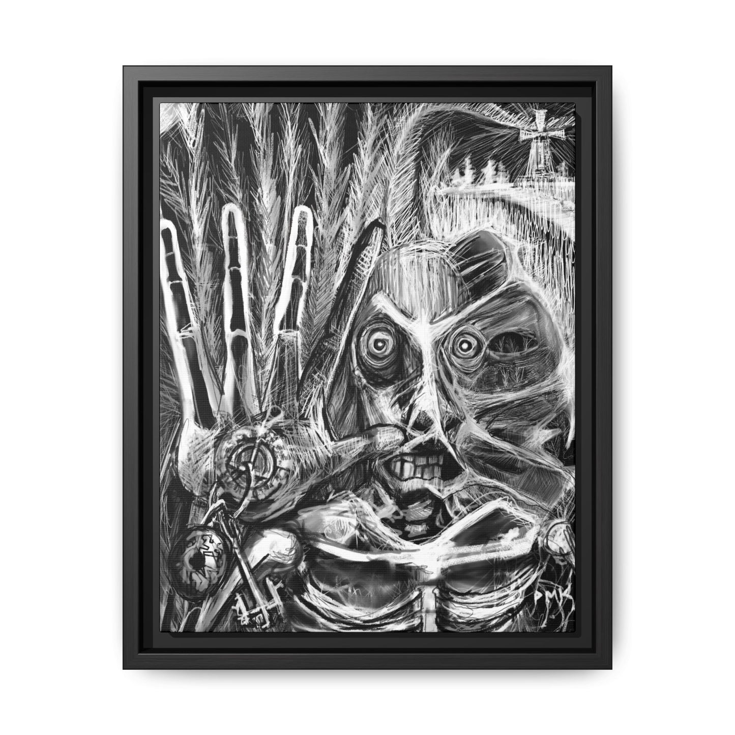 Dead Harvest Matte Canvas, Framed (Multi-color)