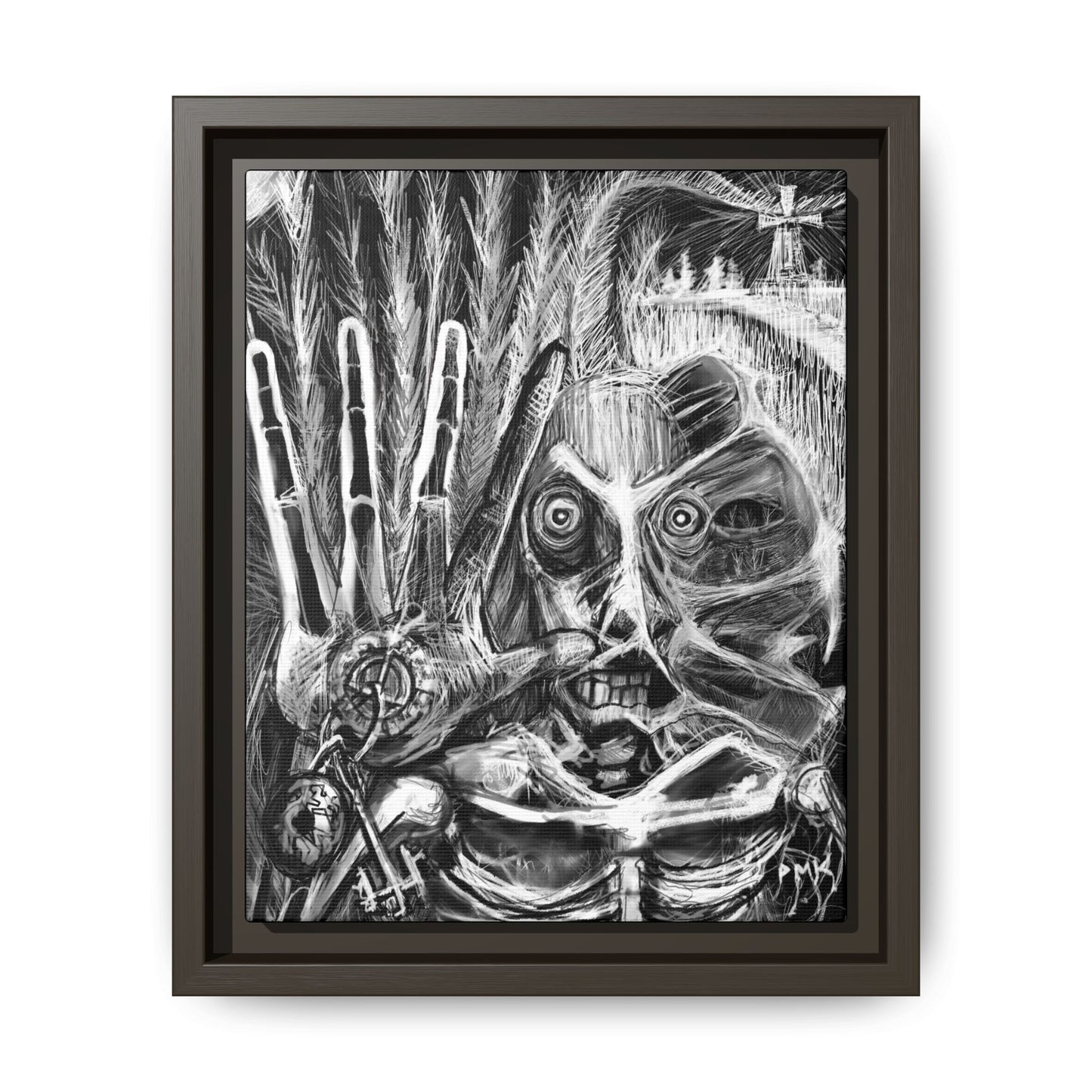 Dead Harvest Matte Canvas, Framed (Multi-color)