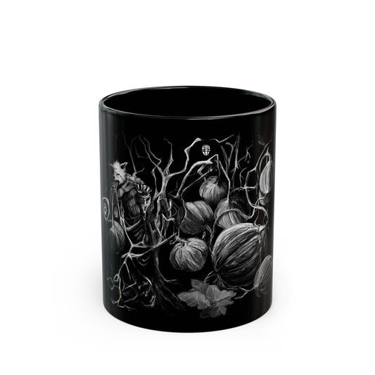 Pumpkin Tree Black Mug (11oz, 15oz)