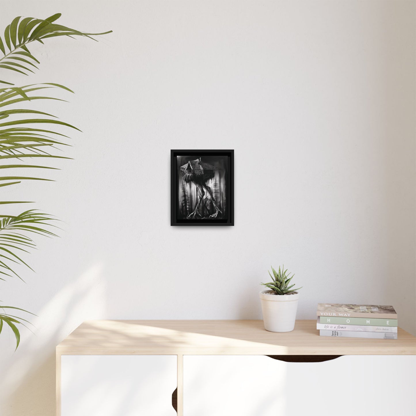 Baba Yagas Cabin Matte Canvas, Framed