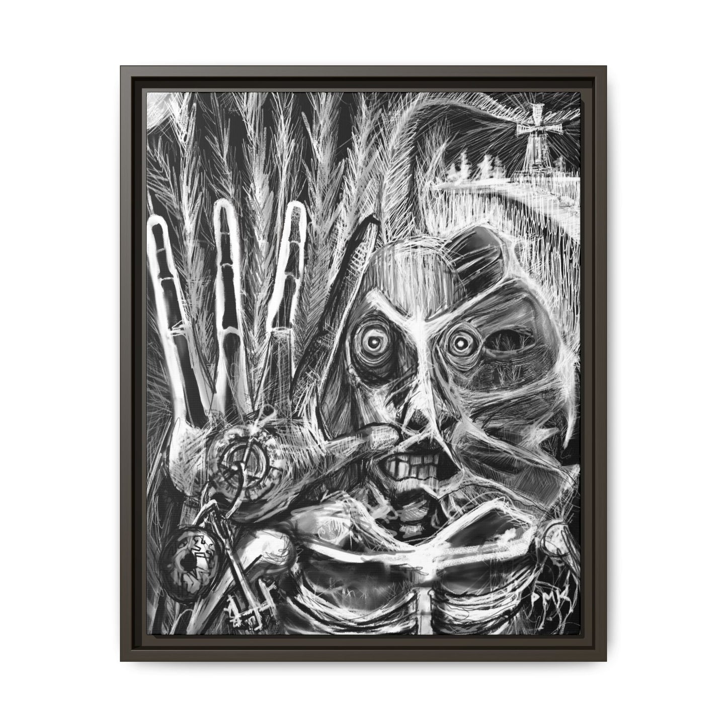 Dead Harvest Matte Canvas, Framed (Multi-color)