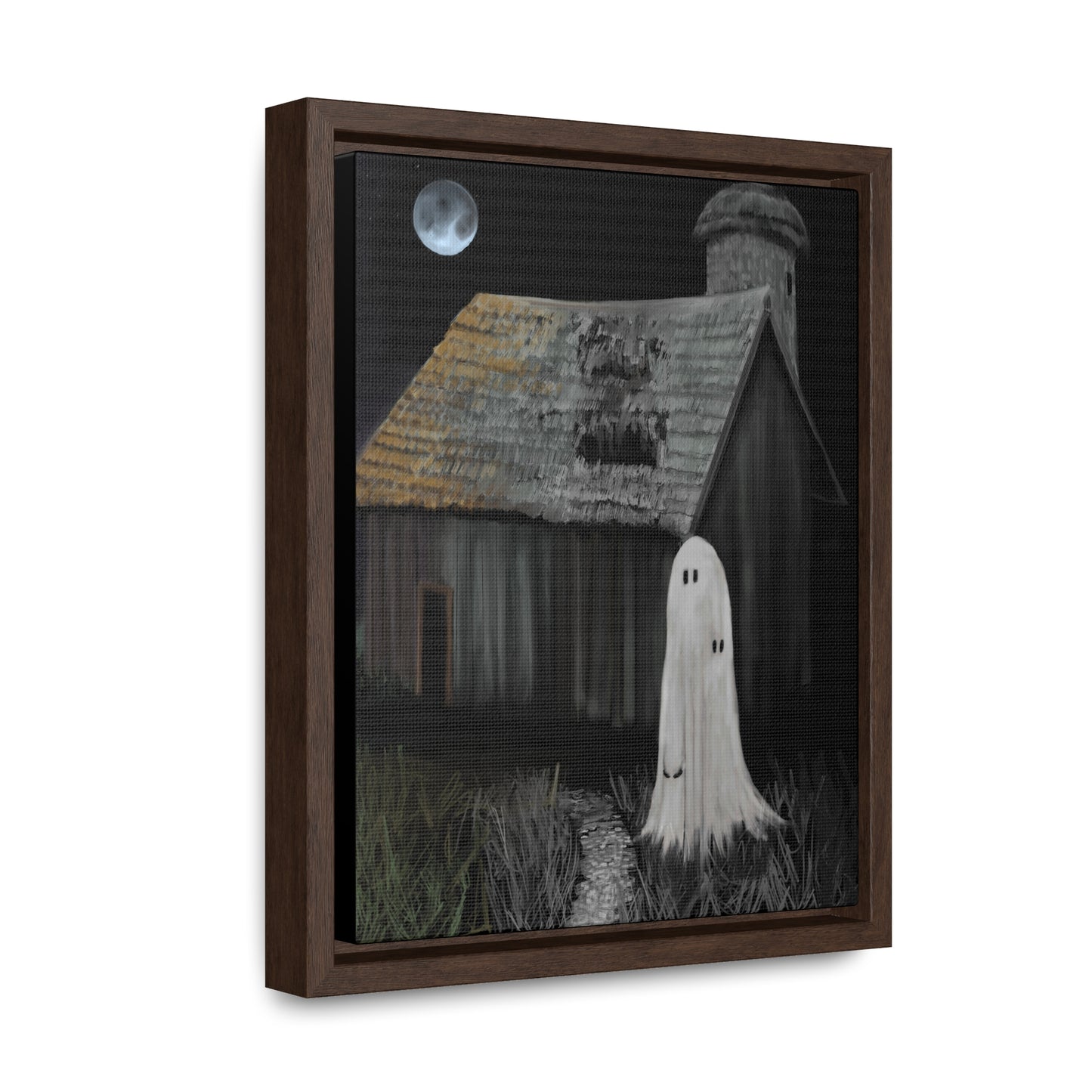 Haunted Barn Gallery Canvas Wrap, Vertical Frame