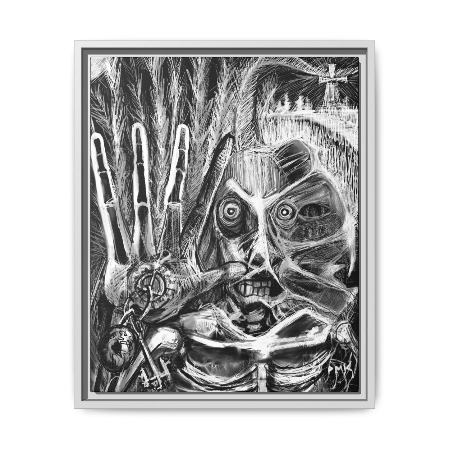 Dead Harvest Matte Canvas, Framed (Multi-color)