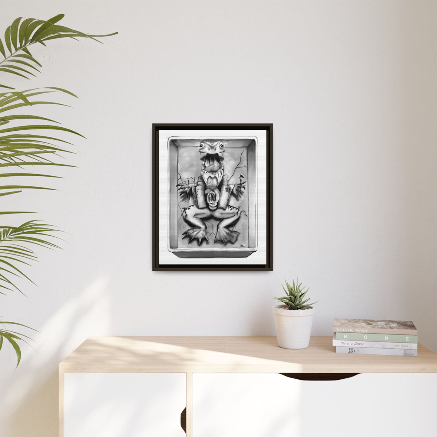 Bloodless Matte Canvas, Framed (Multi-color)