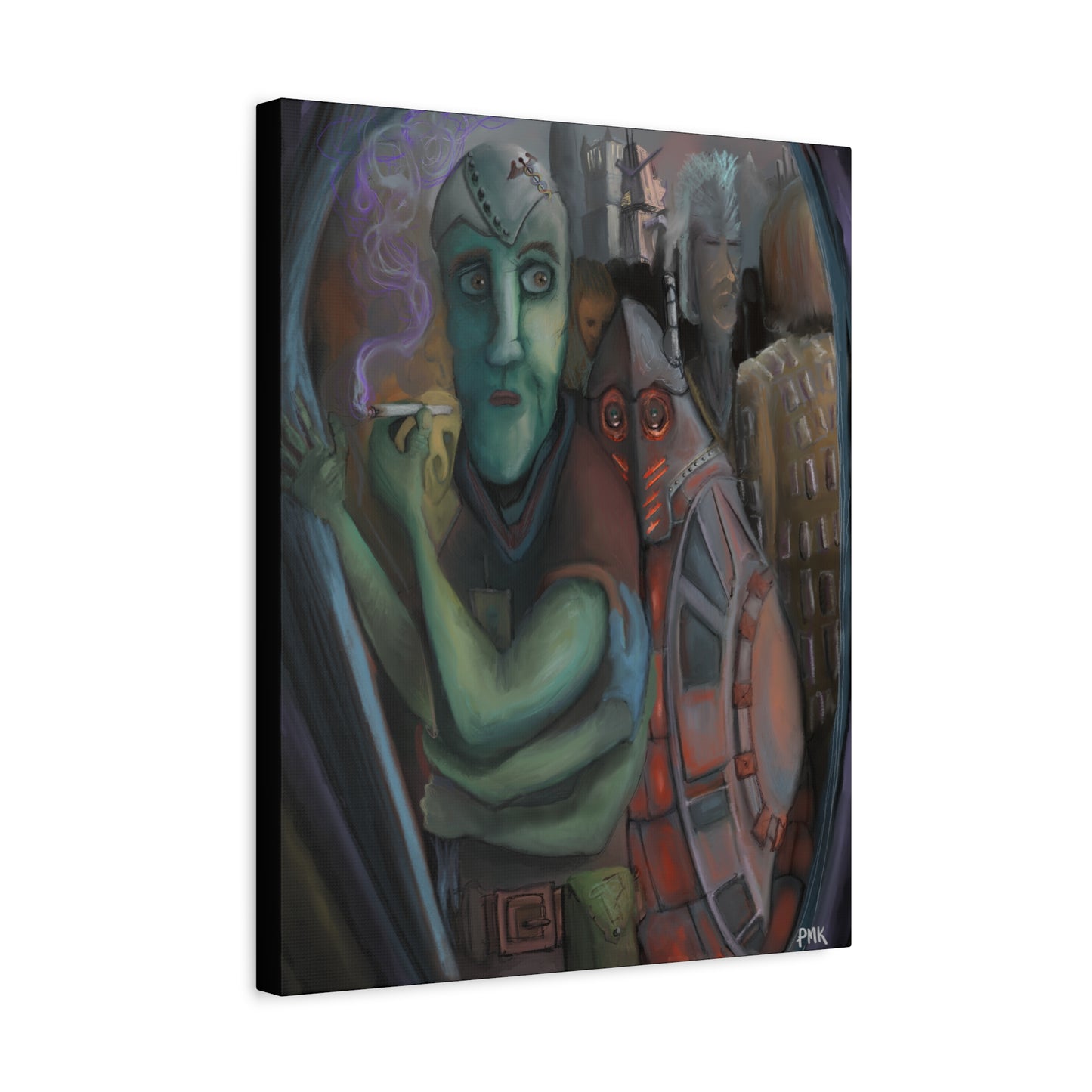 Smoke Break Matte Canvas, Stretched, 1.25"